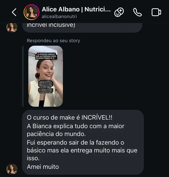 Depoimento de aluna 10