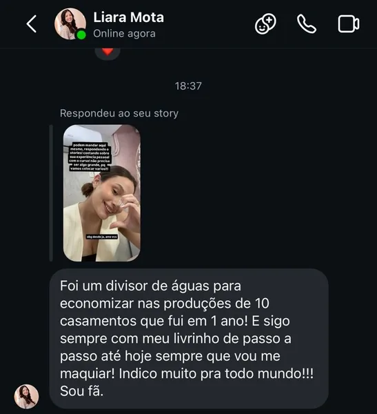 Depoimento de aluna 8